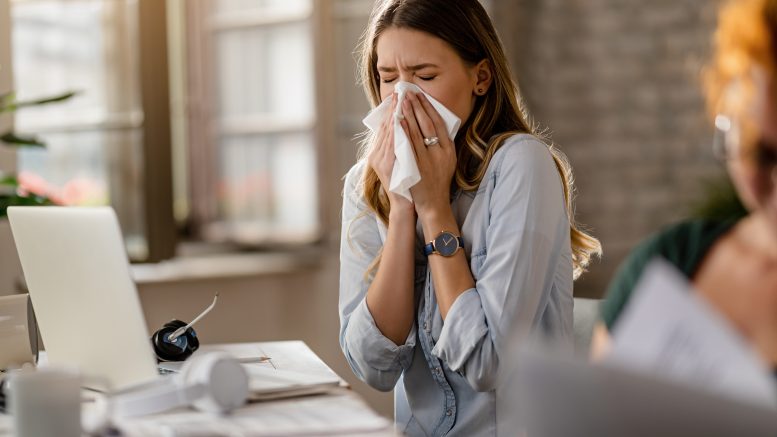 Objawy alergii u kobiety